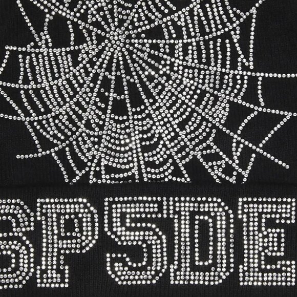 Sp5der Web Rhinestone Beanie Black | Spider Worldwide - Picture 3 of 4